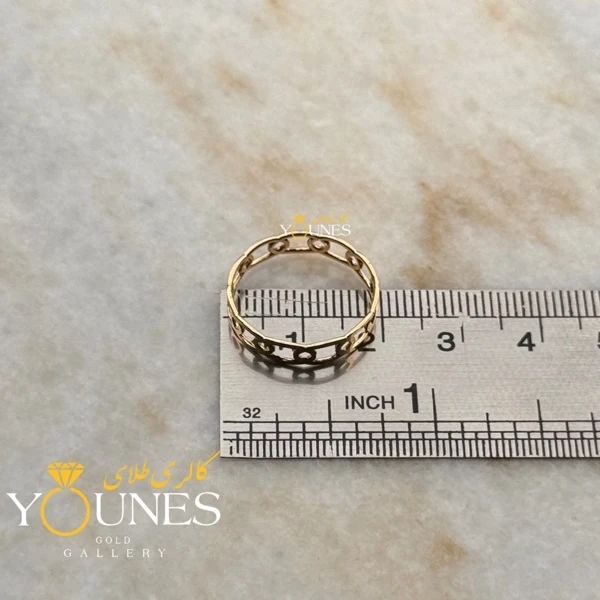 تصویر دوم انگشتر شنل طلا